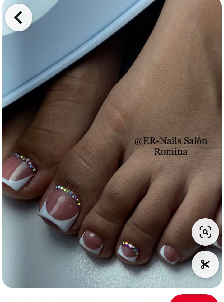 French-inspired pedicure