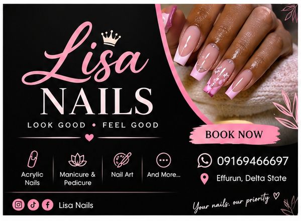 Lisa Nails promotional banner